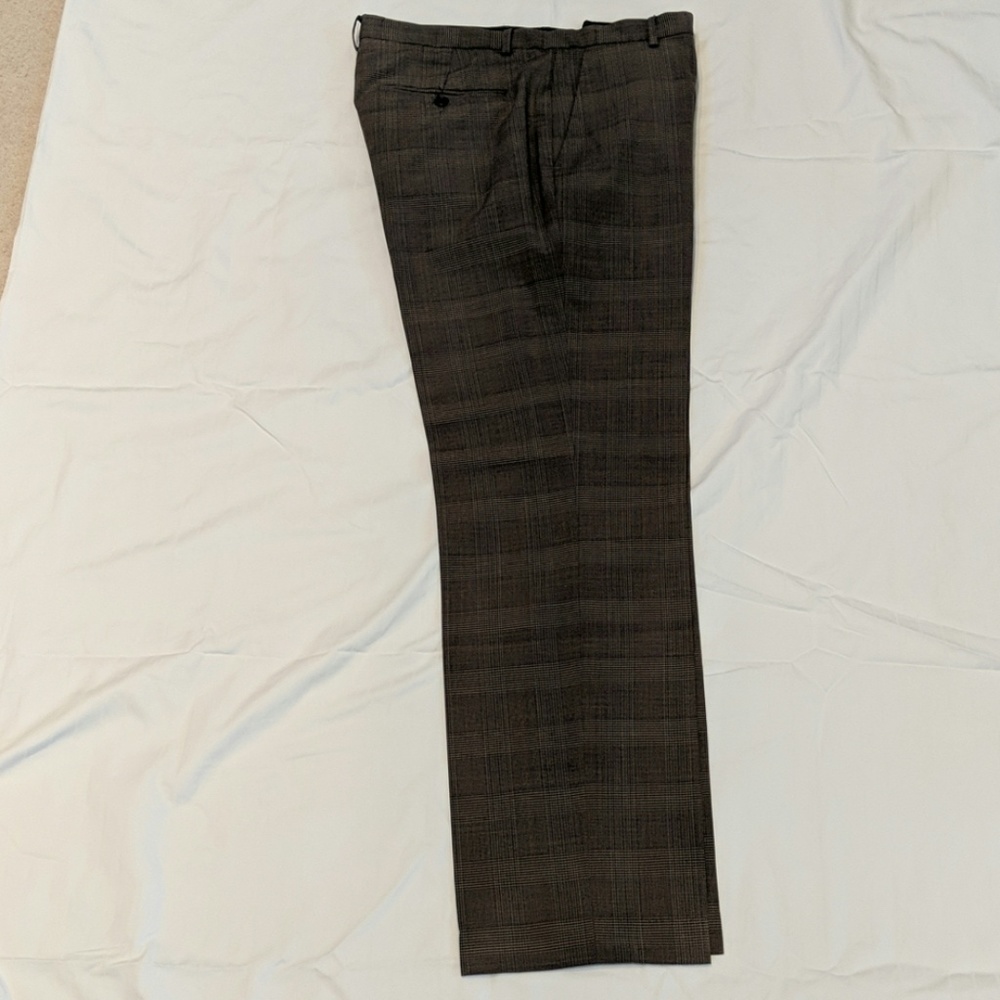 Plaid dress slacks